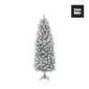 Kunststof Kerstboom Chandler Slim Frosted Black Box - 215 Cm